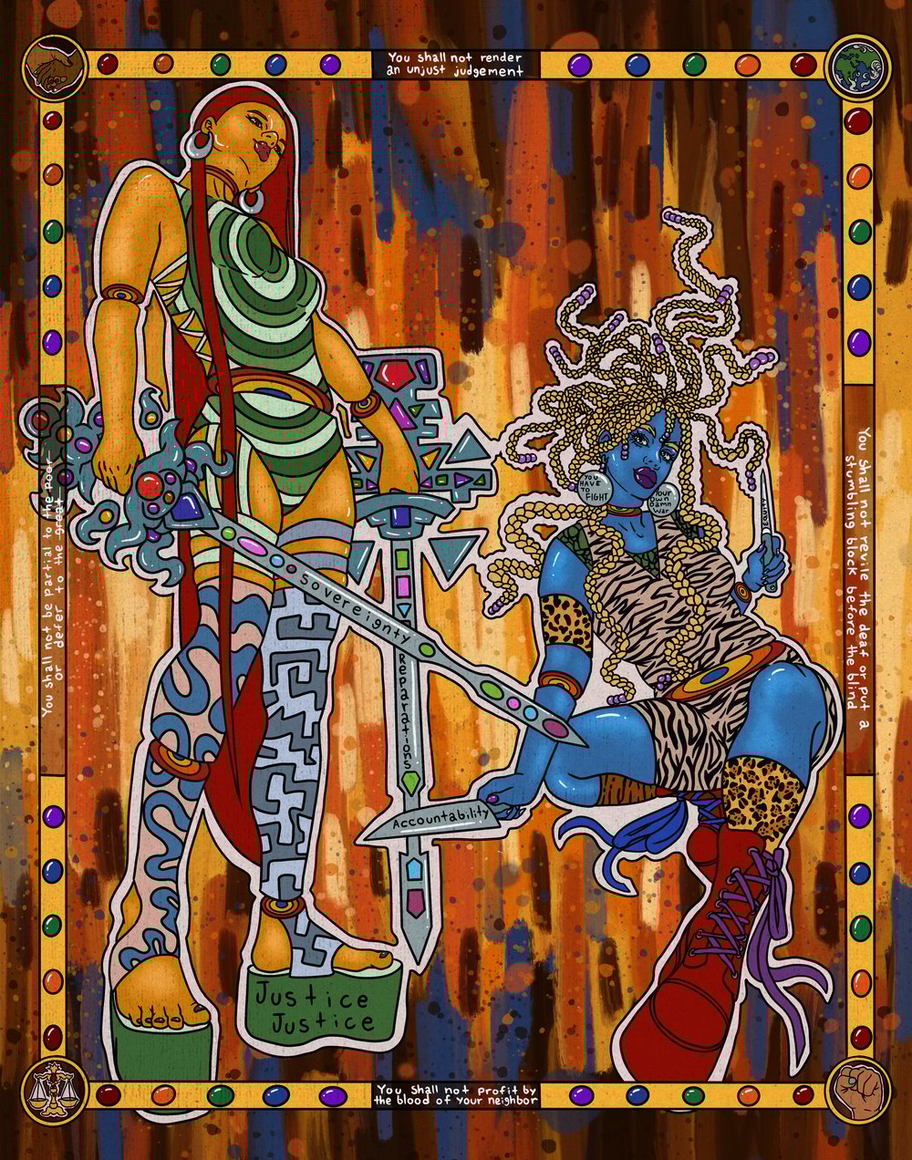 Draw the Emotional meola画集セット Earth Love and Justice Individual Art Prints | Ayeola Omolara Kaplan